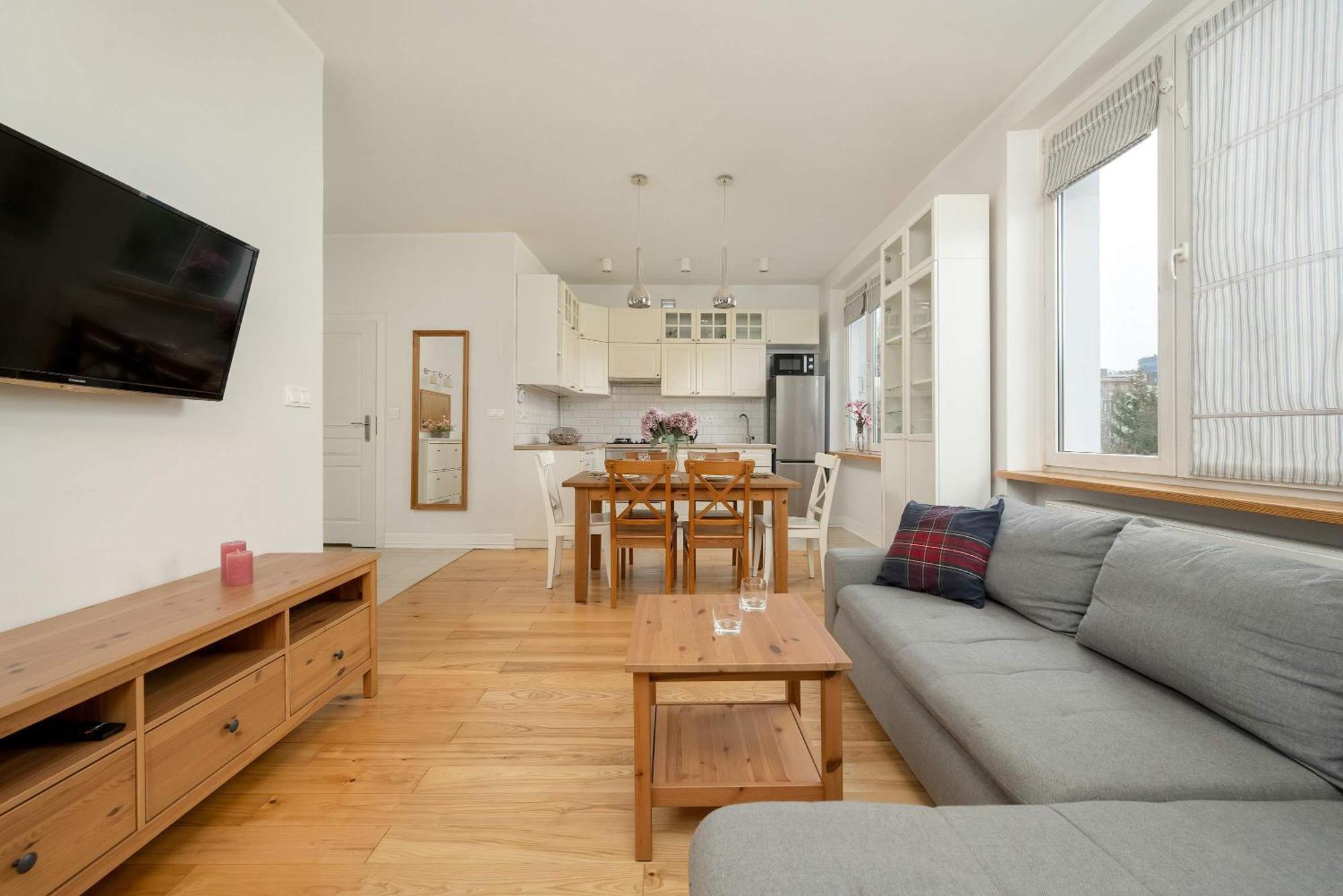 Pawlowa Stylish Apartment With Balcony & Home Office Wroclaw By Noclegi Renters Bagian luar foto
